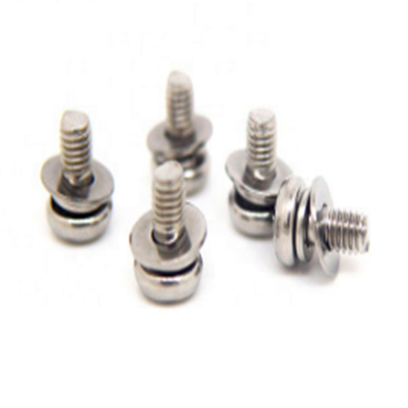 M3x6mm Установочный винт с плоской шайбой и плоской головкой для пассивации с крестообразной головкой M3x6mm Установочный винт с плоской шайбой и плоской головкой для пассивации с крестообразной головкой
