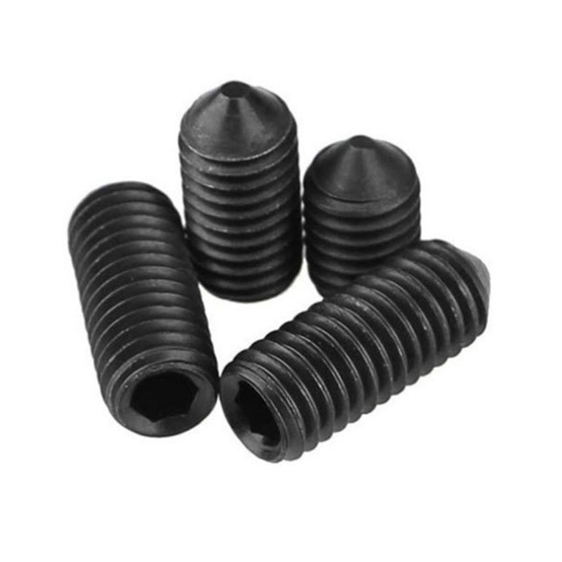 SCM435 черный m3 din914 установочный винт с конической головкой SCM435 черный m3 din914 установочный винт с конической головкой